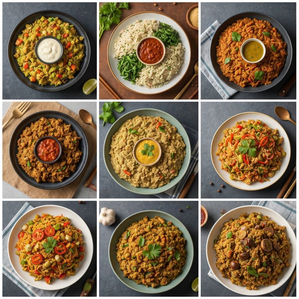 Verschiedene kulturelle Lebensmittel und Speisen